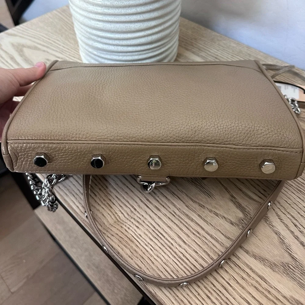 REBECCA MINKOFF Leather Crossbody Bag in Sandrift - Picture 10 of 11